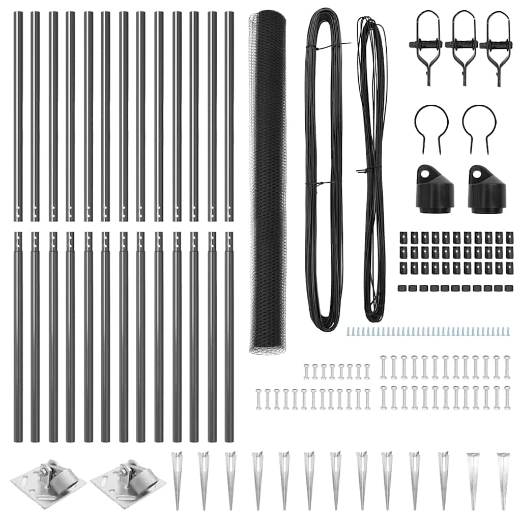 Fence Post Grey 25 x 1.5 m (25 mm mesh) Steel