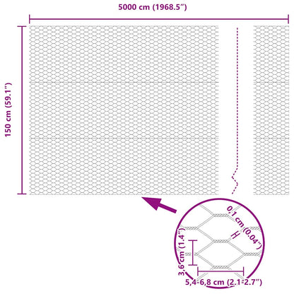 Welded Wire Fence with Spikes 50 x 1.5 m (W x H)