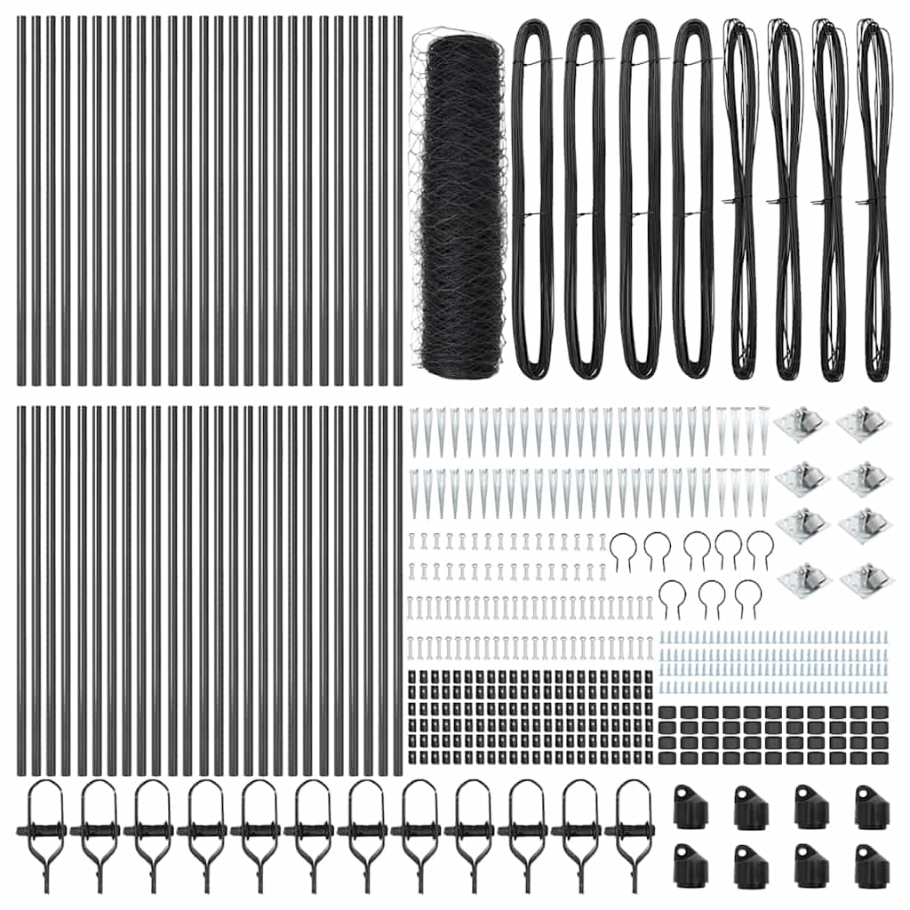 Welded Wire Fence with Spikes 100 x 0.4 m (W x H)