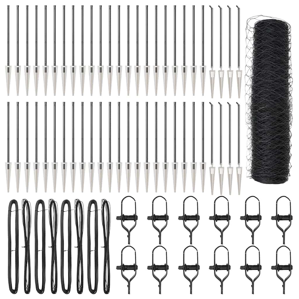Welded Wire Fence with Spikes 100 x 0.8 m (W x H)