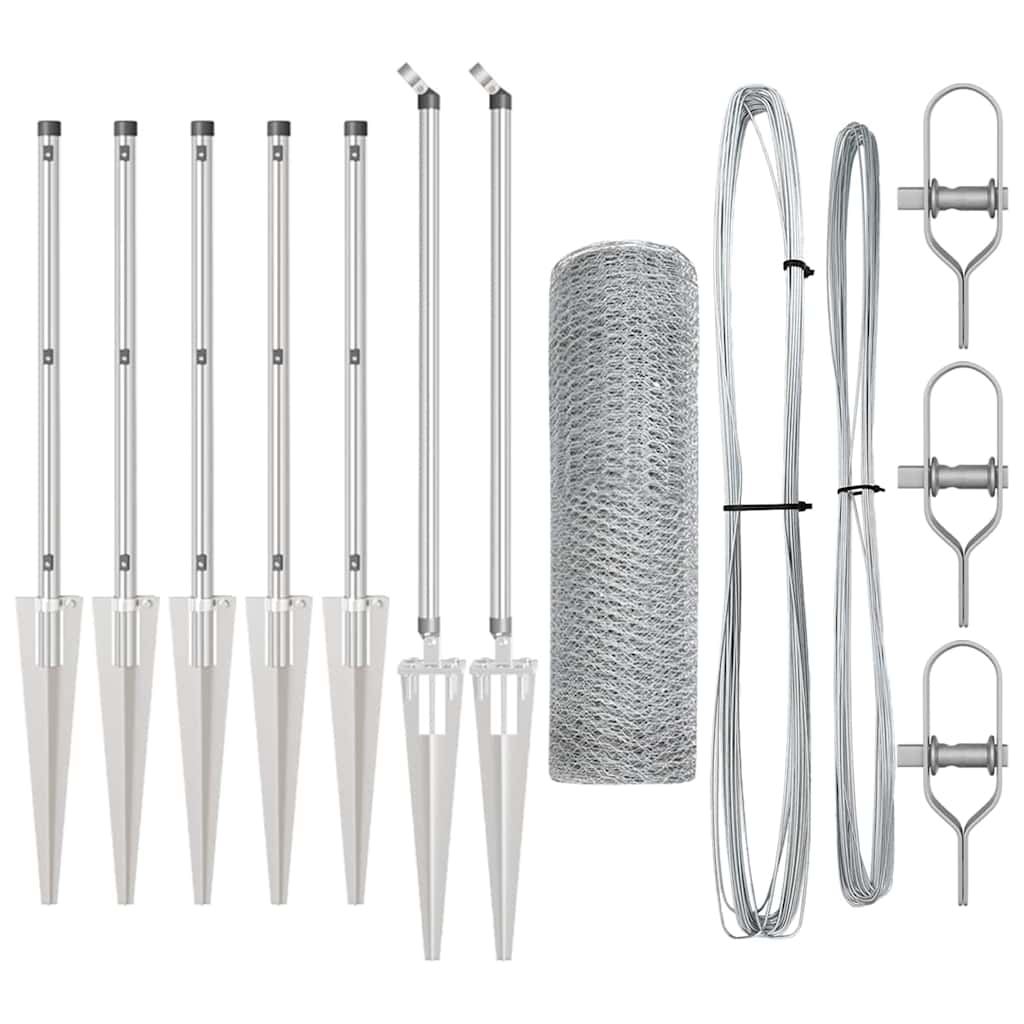 Welded Wire Fence with Spikes 10 x 0.4 m (W x H)