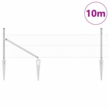 Welded Wire Fence with Spikes 10 x 0.5 m (W x H)