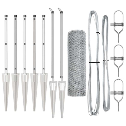 Welded Wire Fence with Spikes 10 x 0.8 m (W x H)