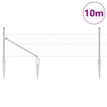 Welded Wire Fence with Spikes 10 x 0.8 m (W x H)