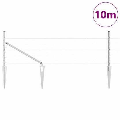 Welded Wire Fence with Spikes 10 x 0.8 m (W x H)
