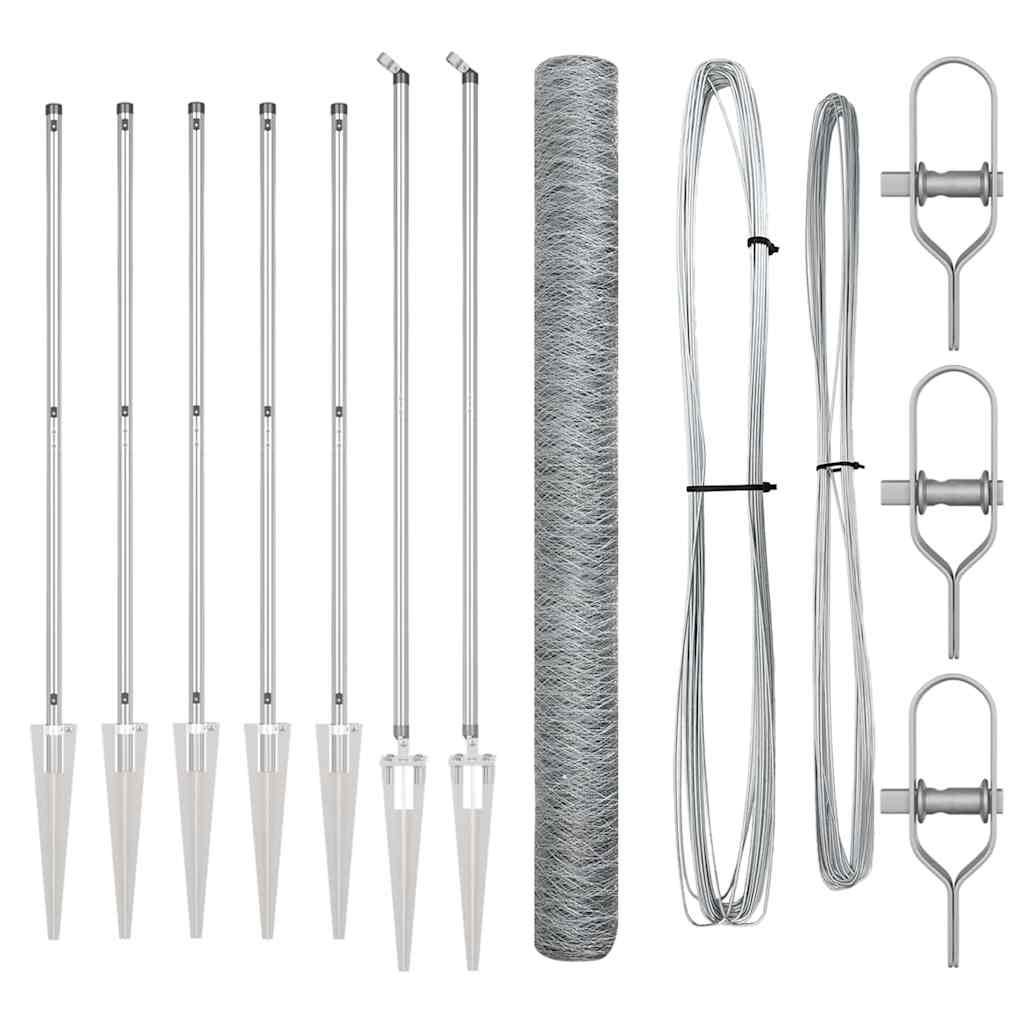 Welded Wire Fence with Spikes 10 x 1.5 m (W x H)