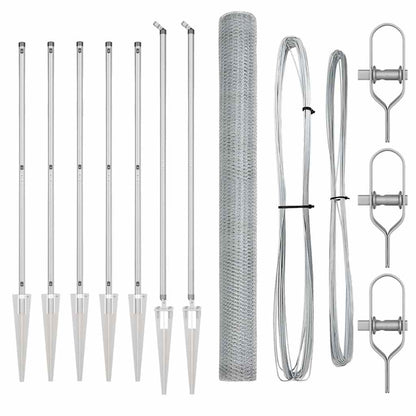 Welded Wire Fence with Spikes 10 x 1.6 m (W x H)
