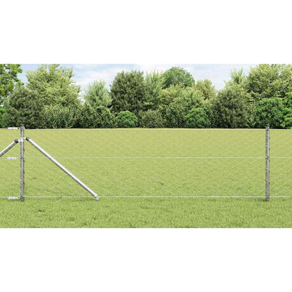 Fence Post Silver 25 x 0.6 m (50 mm mesh) Steel