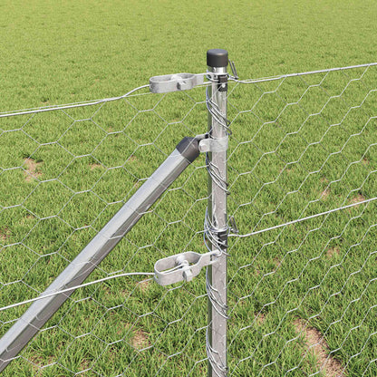 Fence Post Silver 25 x 0.6 m (50 mm mesh) Steel