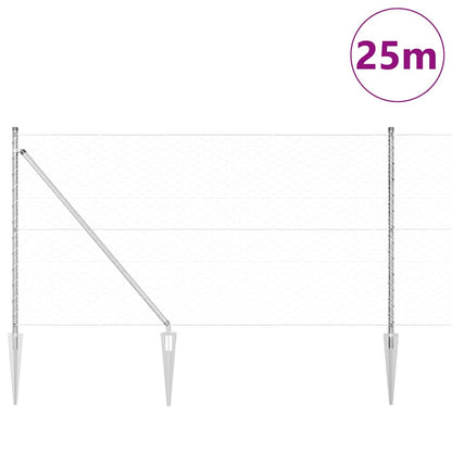 Welded Wire Fence with Spikes 25 x 1 m (W x H)
