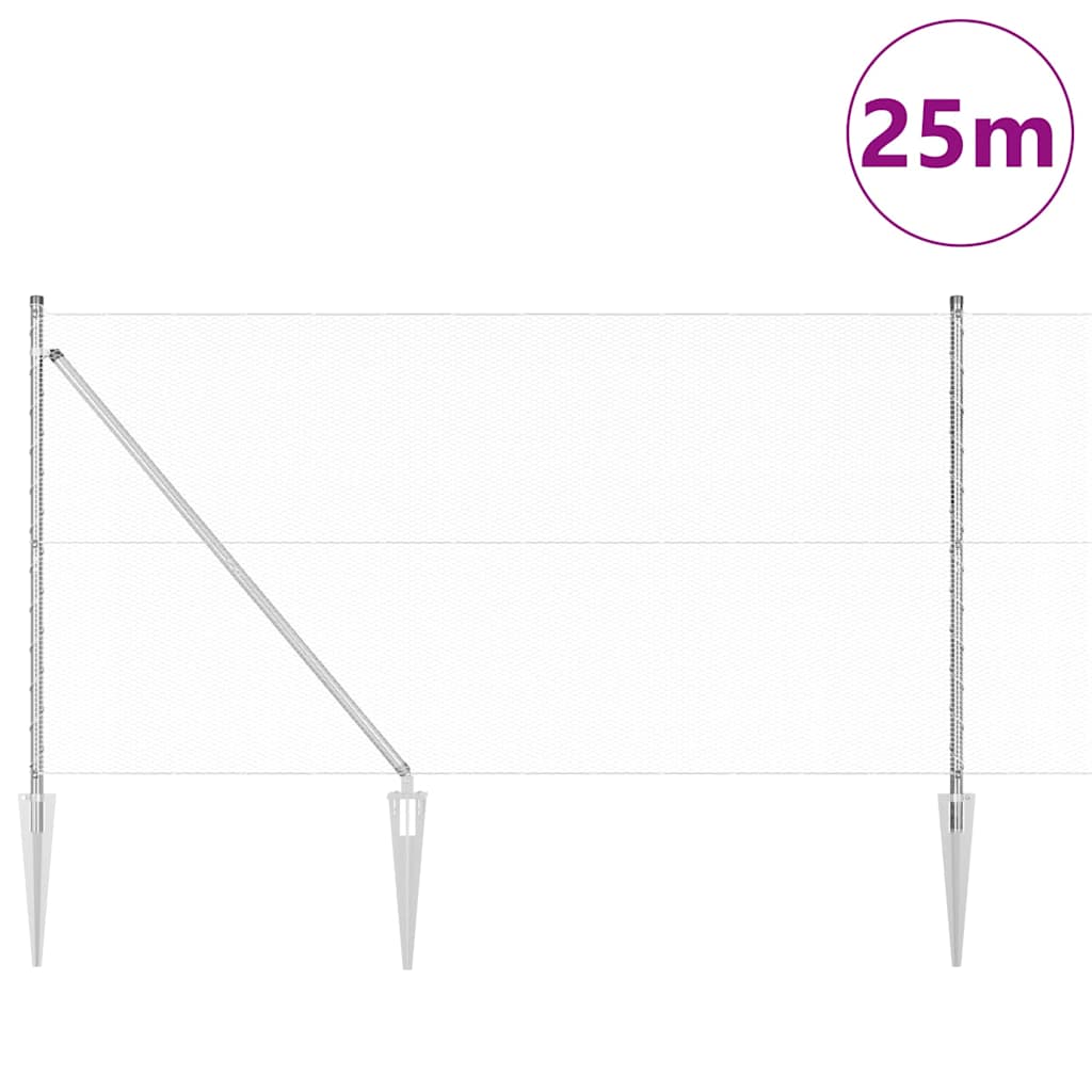 Welded Wire Fence with Spikes 25 x 1.4 m (W x H)