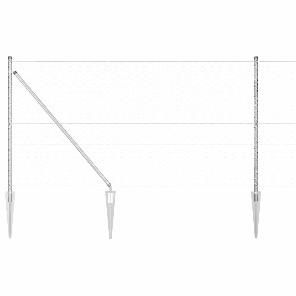 Welded Wire Fence with Spikes 25 x 1.4 m (W x H)