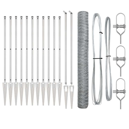 Welded Wire Fence with Spikes 25 x 1.4 m (W x H)