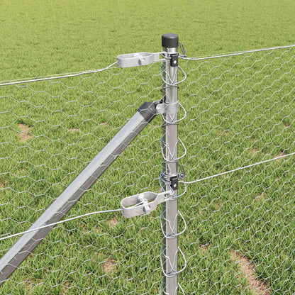 Fence Post Silver 50 x 0.6 m (25 mm mesh) Steel