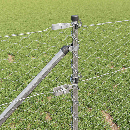 Fence Post Silver 50 x 0.6 m (36 mm mesh) Steel