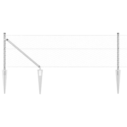 Fence Post Silver 50 x 0.6 m (36 mm mesh) Steel