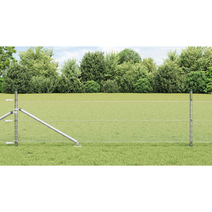 Fence Post Silver 50 x 0.8 m (13 mm mesh) Steel