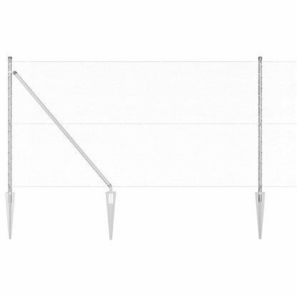 Fence Post Silver 50 x 1 m (13 mm mesh) Steel