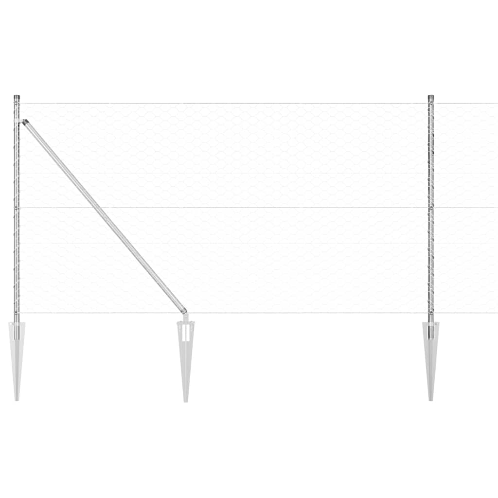 Welded Wire Fence with Spikes 50 x 1 m (W x H)