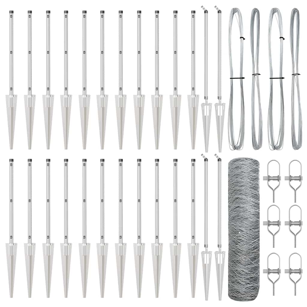 Welded Wire Fence with Spikes 50 x 1 m (W x H)
