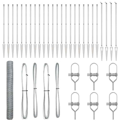 Welded Wire Fence with Spikes 50 x 1.2 m (W x H)