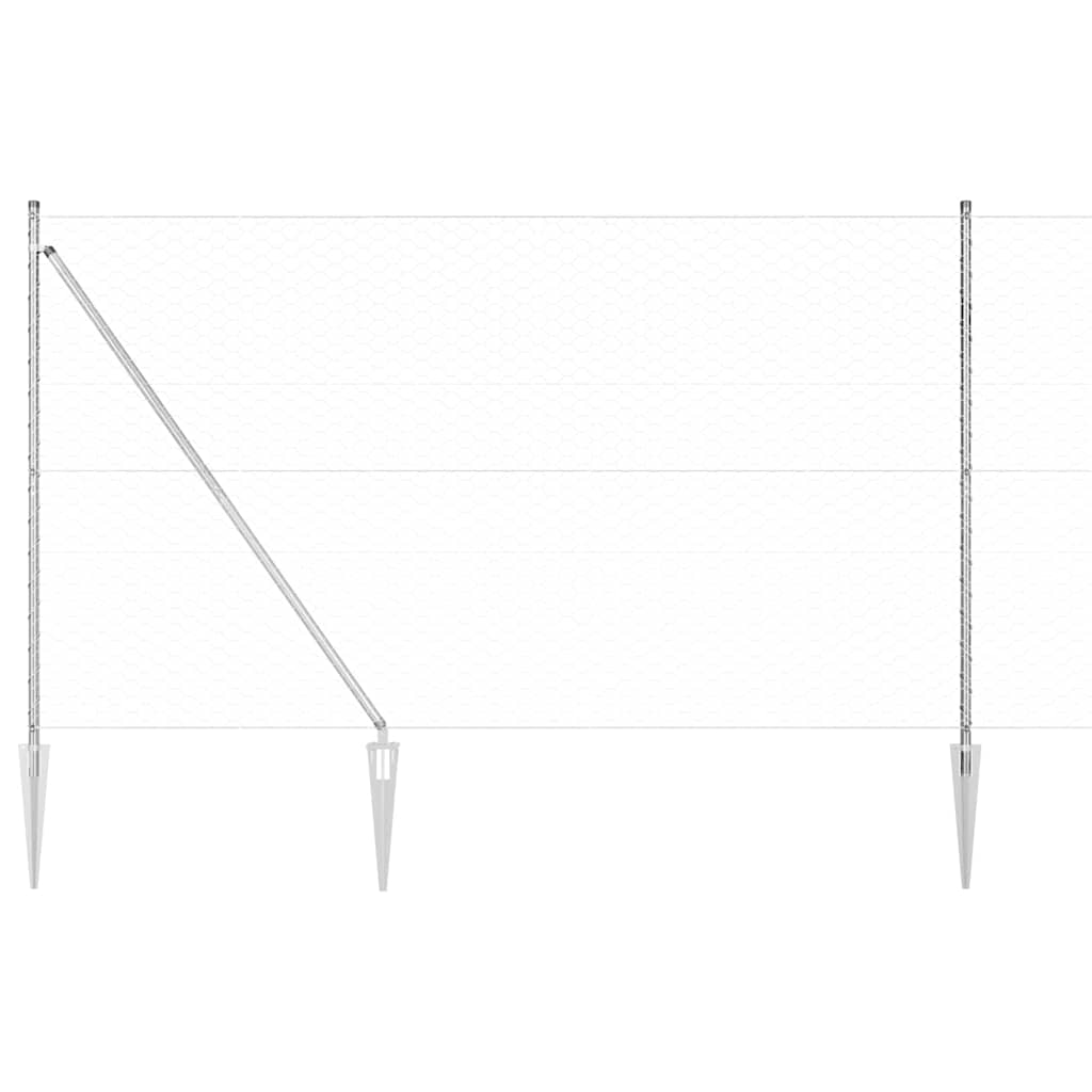 Welded Wire Fence with Spikes 50 x 1.5 m (W x H)