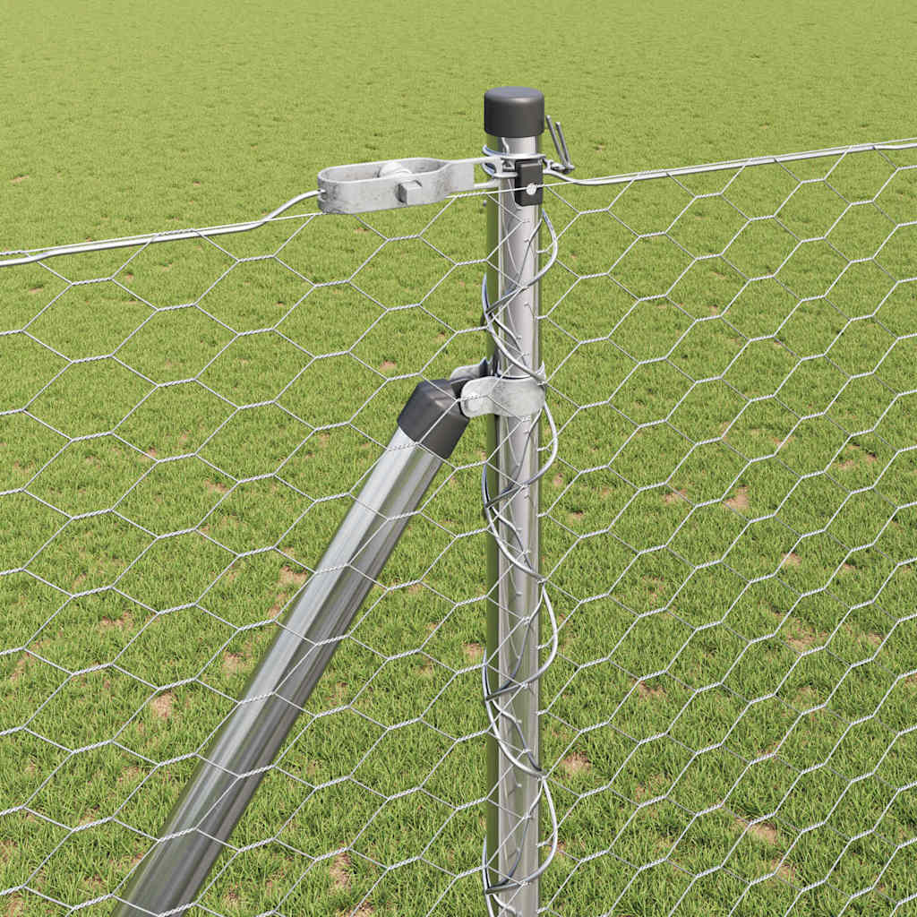 Fence Post Silver 50 x 1.6 m (36 mm mesh) Steel