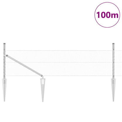 Welded Wire Fence with Spikes 100 x 0.4 m (W x H)