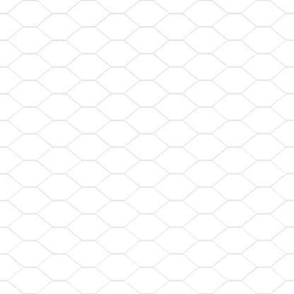 Hexagonal Fence with Post 100 x 0.6 m Galvanised Steel Silver
