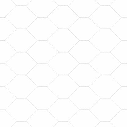Hexagonal Fence with Post 100 x 0.8 m Galvanised Steel Silver