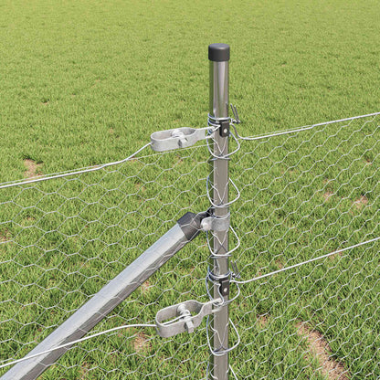 Fence Post Silver 100 x 1 m (25 mm mesh) Steel