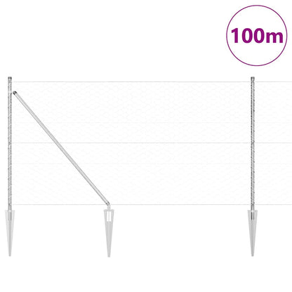 Welded Wire Fence with Spikes 100 x 1 m (W x H)