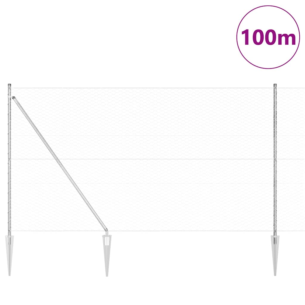 Welded Wire Fence with Spikes 100 x 1.6 m (W x H)