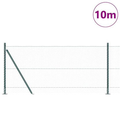 Welded Wire Fence with Concrete Base 10 x 0.8 m (W x H)