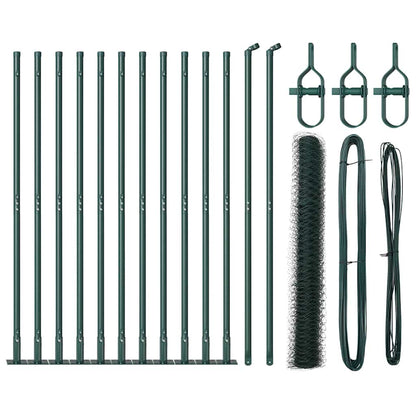Welded Wire Fence with Concrete Base 25 x 0.8 m (W x H)