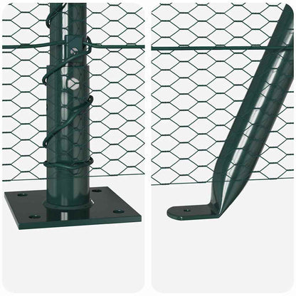 Welded Wire Fence with Concrete Base 25 x 1 m (W x H)