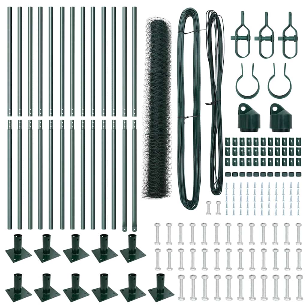 Fence Post Green 25 x 1.2 m (50 mm mesh) Steel