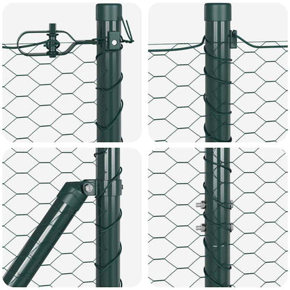 Fence Post Green 25 x 1.5 m (36 mm mesh) Steel
