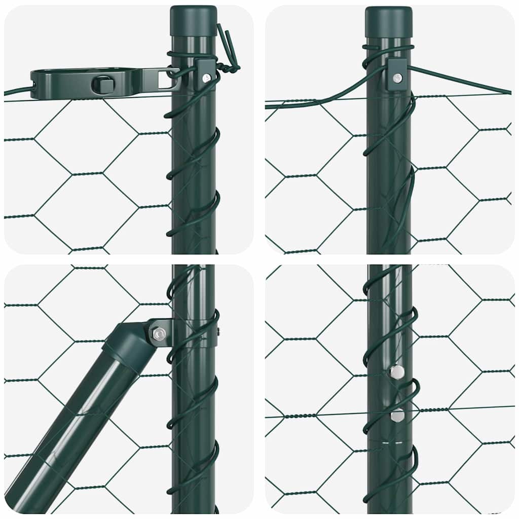 Fence Post Green 25 x 1.5 m (50 mm mesh) Steel