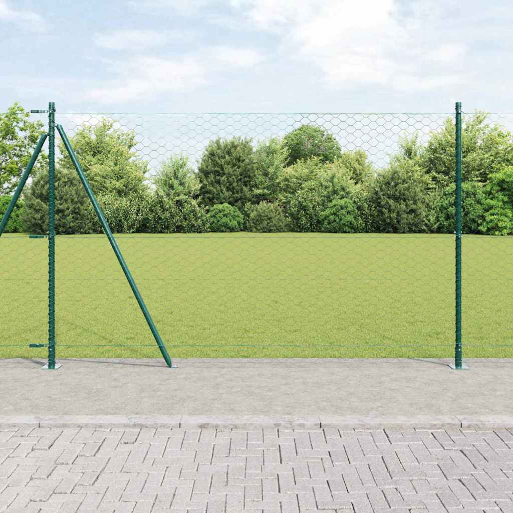 Fence Post Green 25 x 1.5 m (50 mm mesh) Steel
