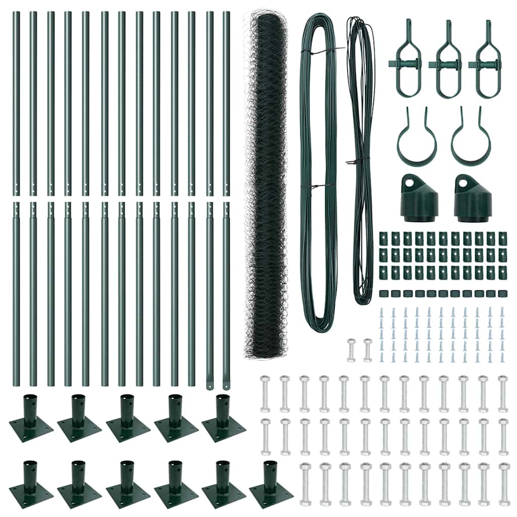 Fence Post Green 25 x 1.5 m (50 mm mesh) Steel