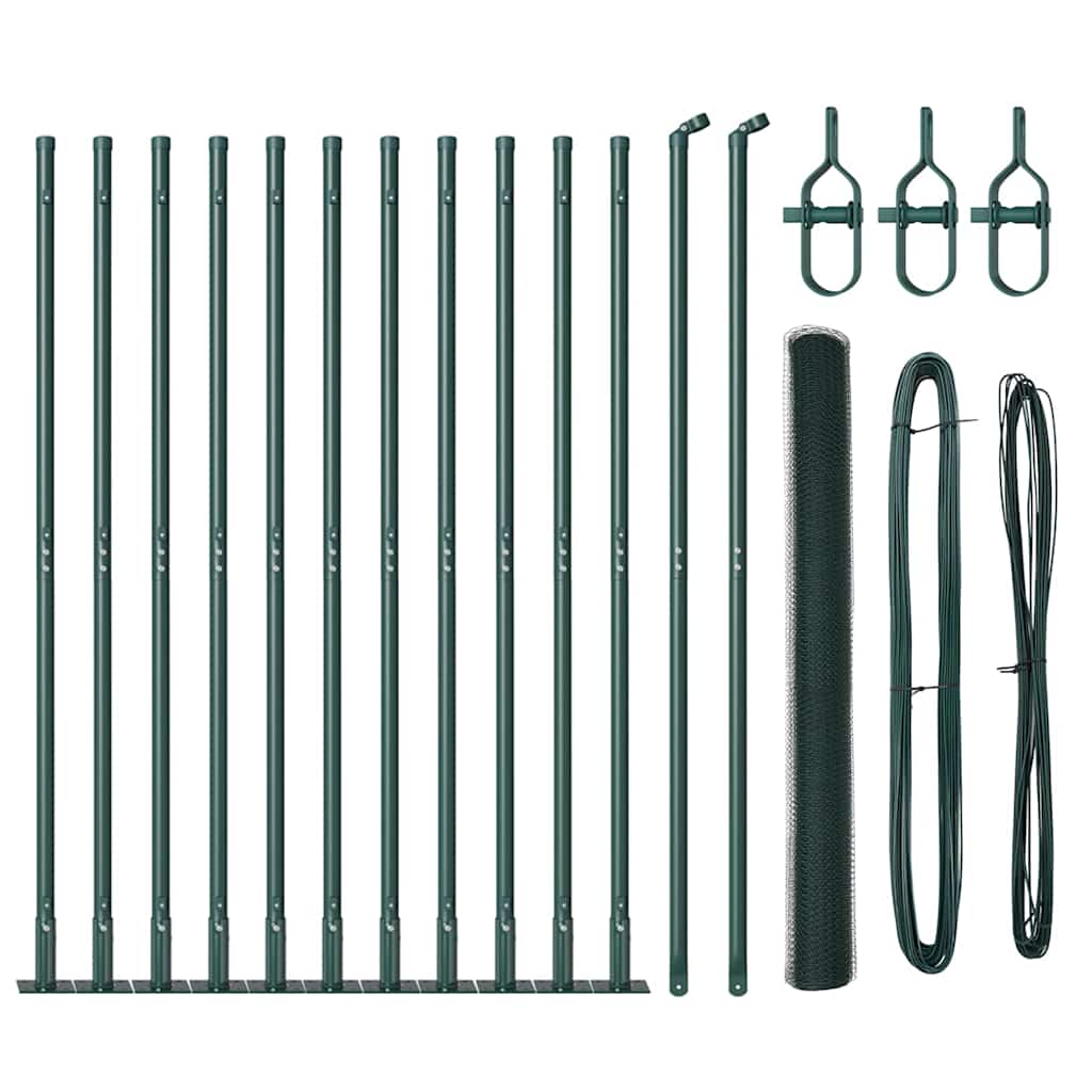 Welded Wire Fence with Concrete Base 25 x 1.6 m (W x H)