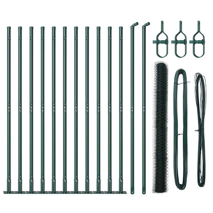 Welded Wire Fence with Concrete Base 25 x 1.6 m (W x H)