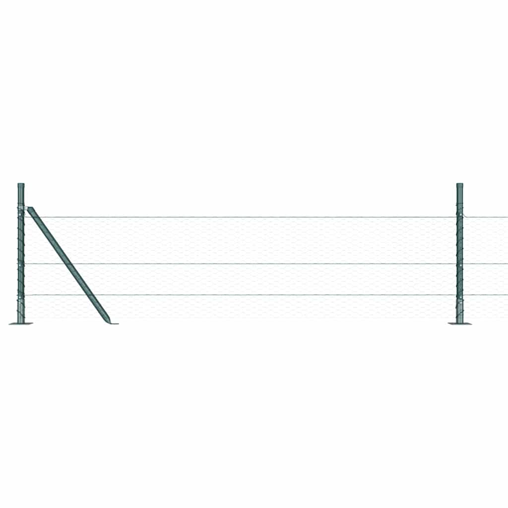 Welded Wire Fence with Concrete Base 50 x 0.5 m (W x H)