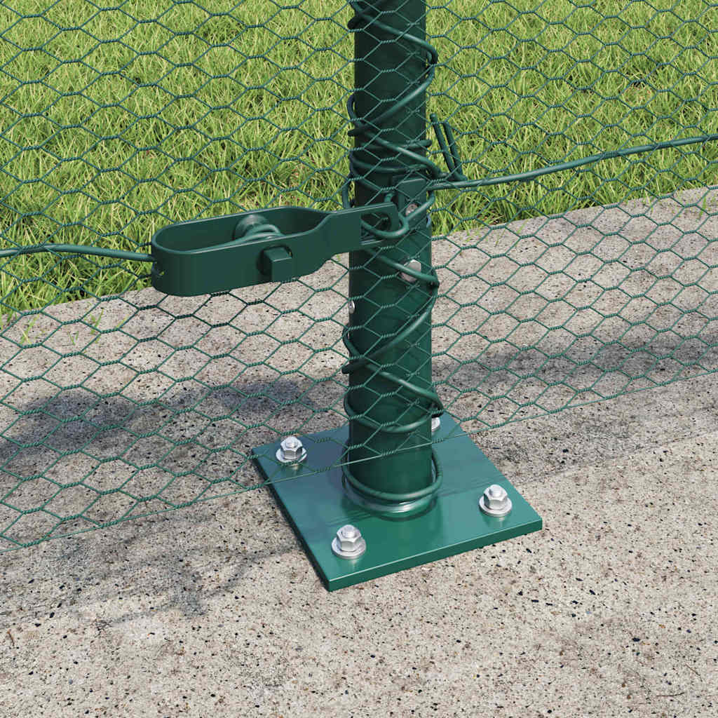 Welded Wire Fence with Concrete Base 50 x 0.6 m (W x H)