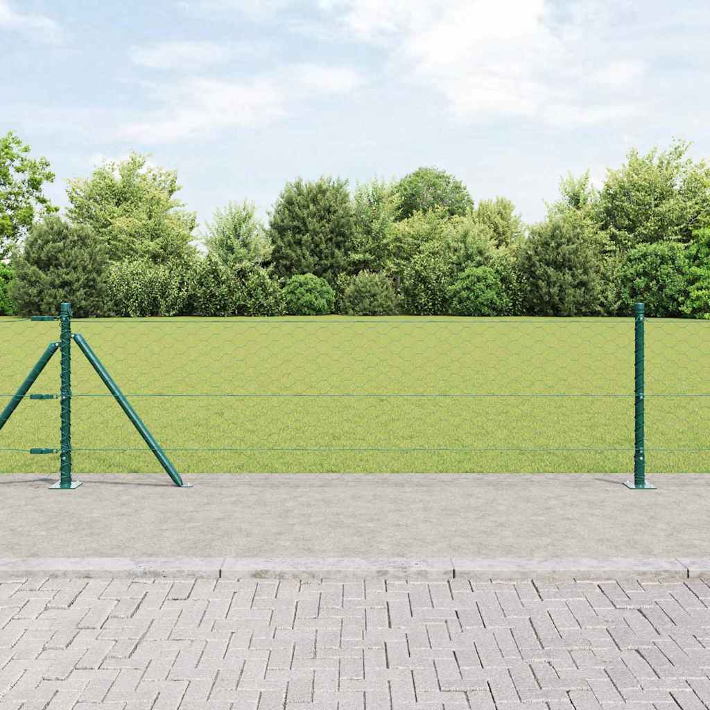 Welded Wire Fence with Concrete Base 50 x 0.6 m (W x H)