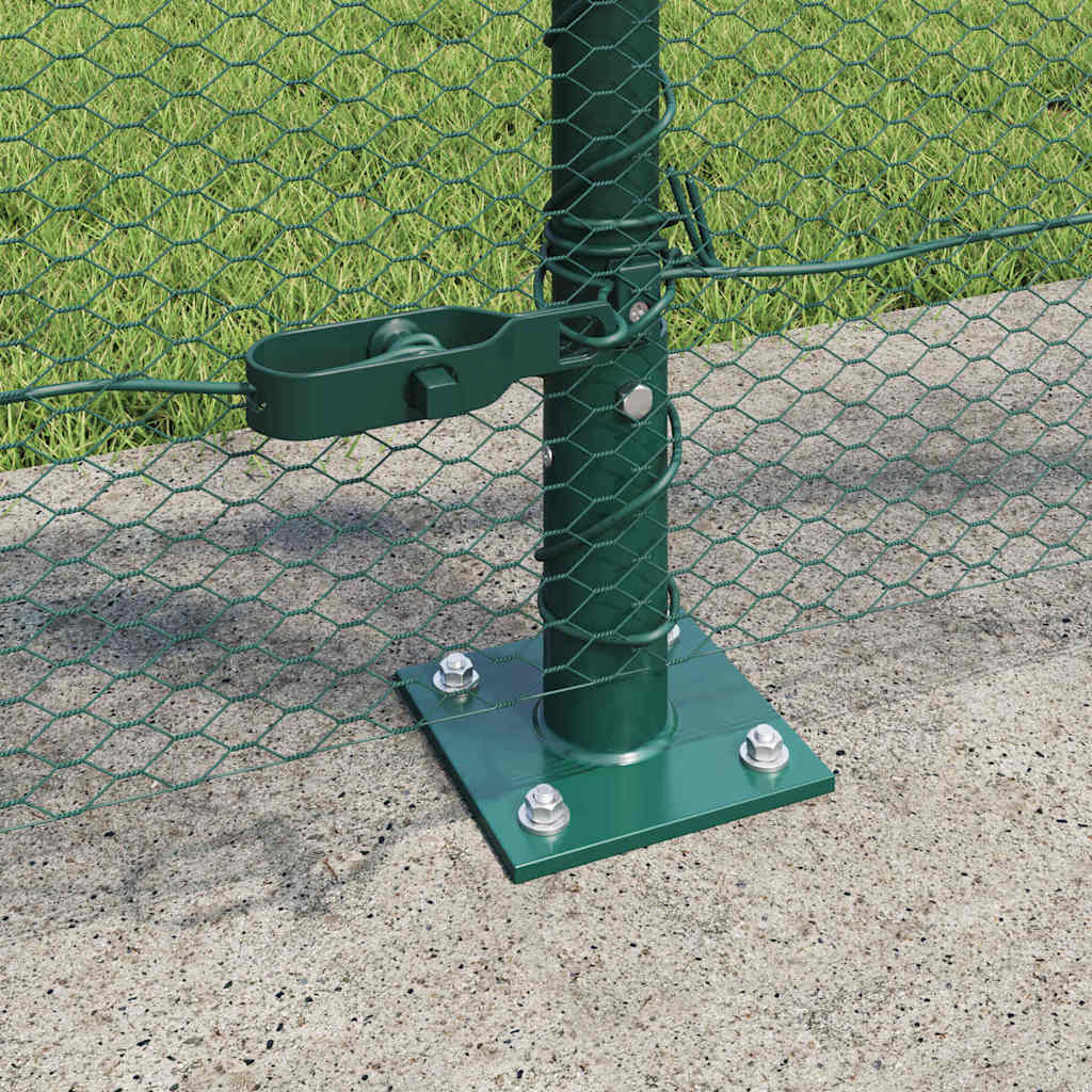 Welded Wire Fence with Concrete Base 50 x 1 m (W x H)