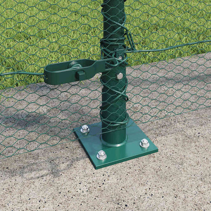Welded Wire Fence with Concrete Base 50 x 1.5 m (W x H)