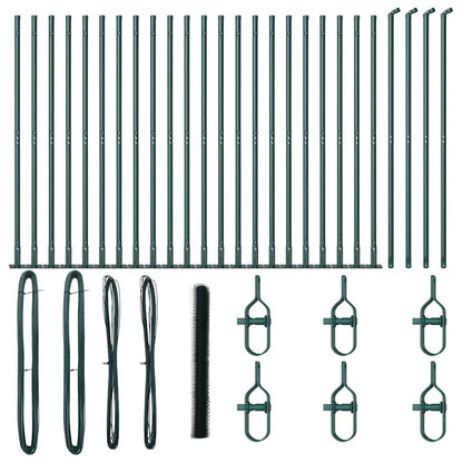 Welded Wire Fence with Concrete Base 50 x 1.5 m (W x H)