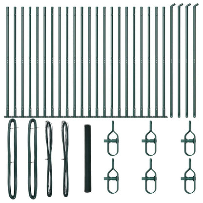 Welded Wire Fence with Concrete Base 50 x 1.6 m (W x H)